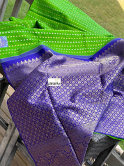 Silk Kanjivaram - Green Purple