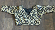 Designer Blouse - Black Beige
