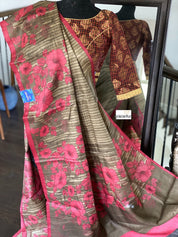 Designer Blouse - Maroon Red Black checkered