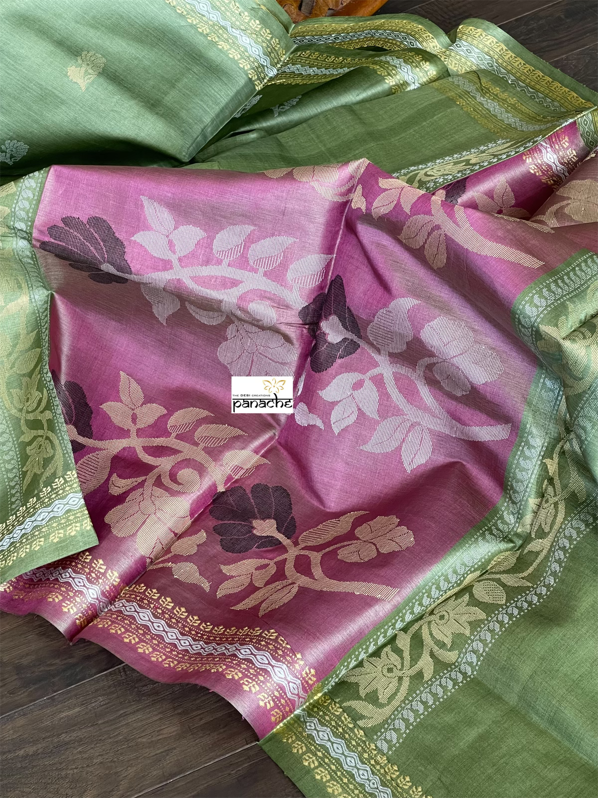 Pure Tussar Silk Woven - Green