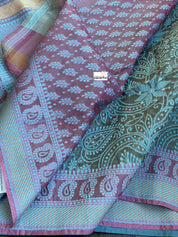 Organza Silk Banarasi - Grey Resham Woven