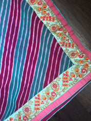 Designer Georgette - Firozi Purple